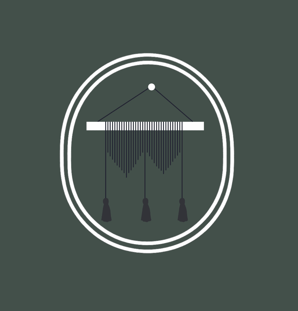 Ilustración de macramé